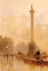 Nelson's Column In A Fog by Rose Barton
